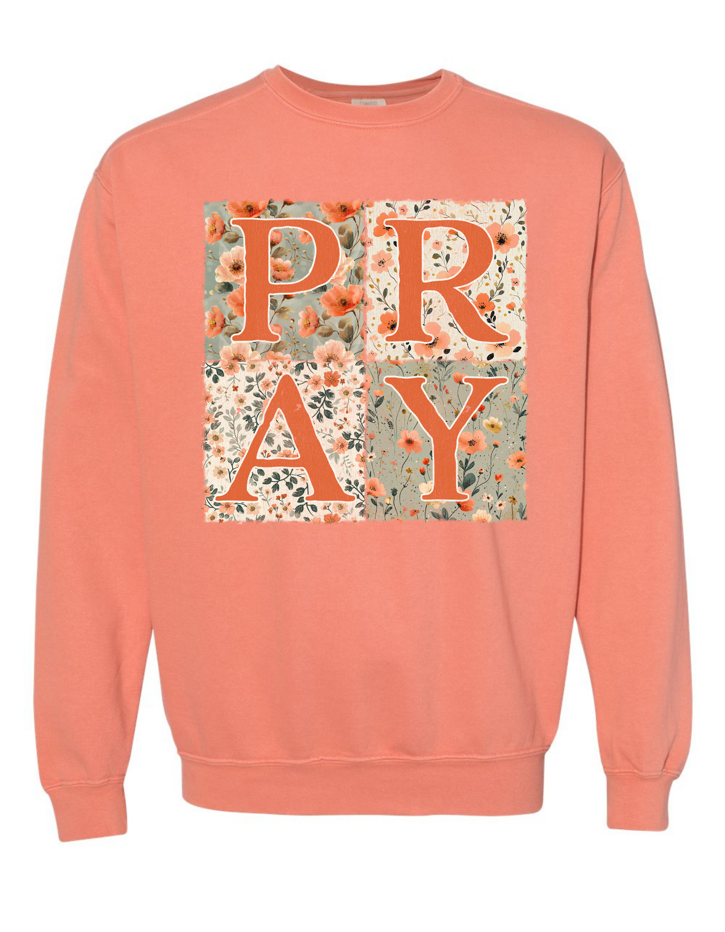 PRAY Floral Patchwork Sweatshirt