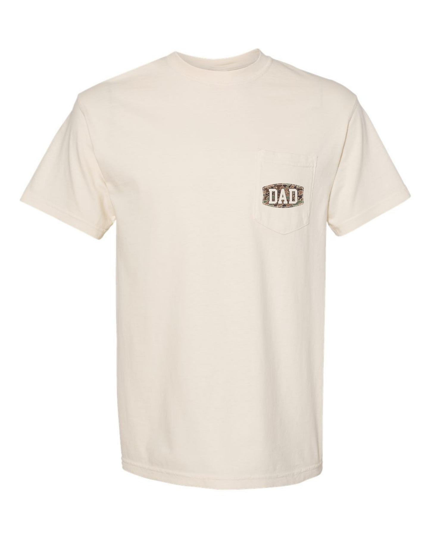 Camo Dad Comfort Color Pocket Tee