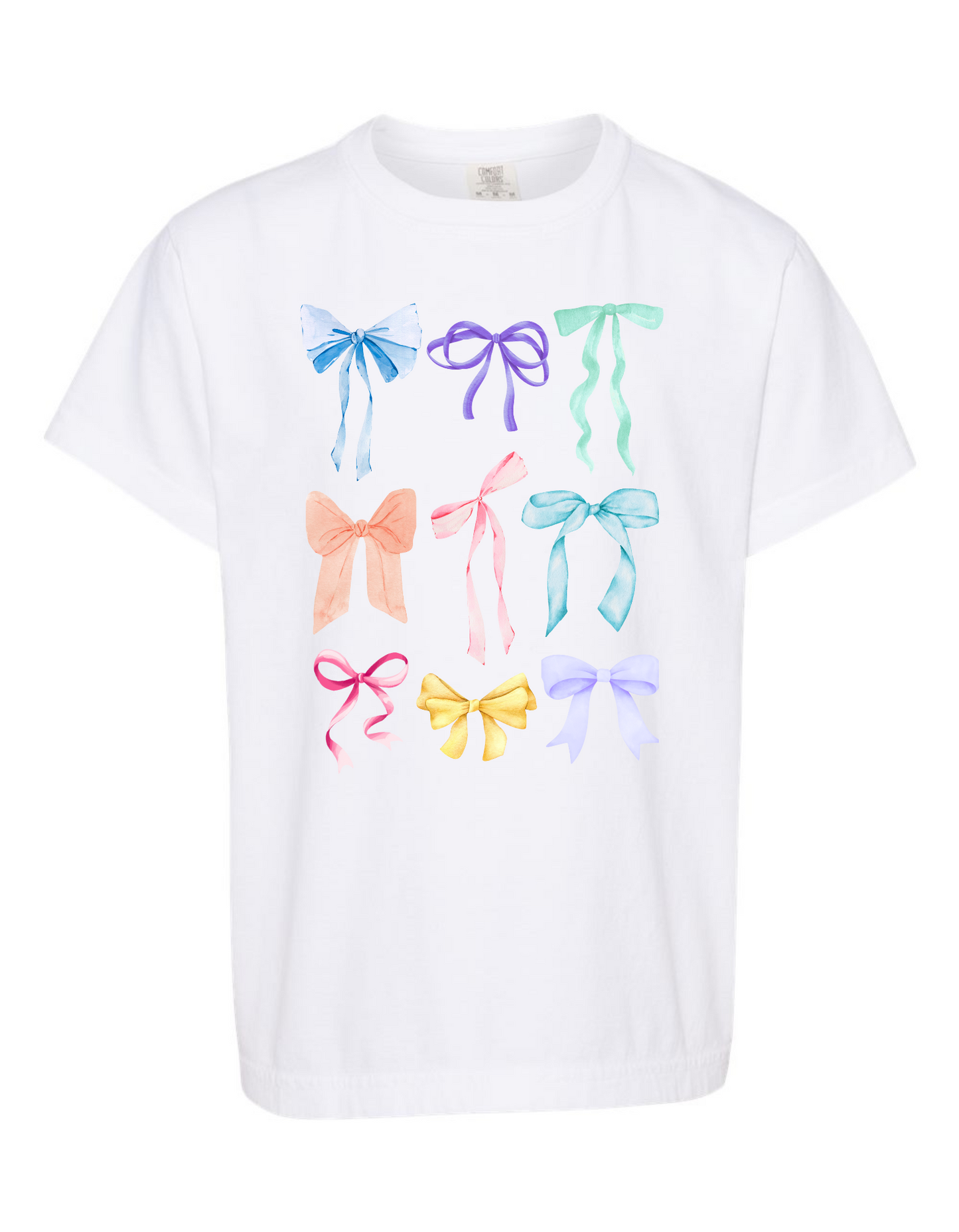 Pastel Bows Comfort Color Tee