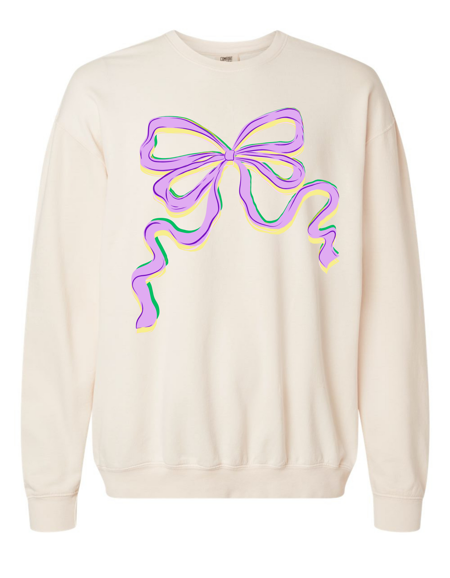 Mardi Gras Bow Sweatshirt