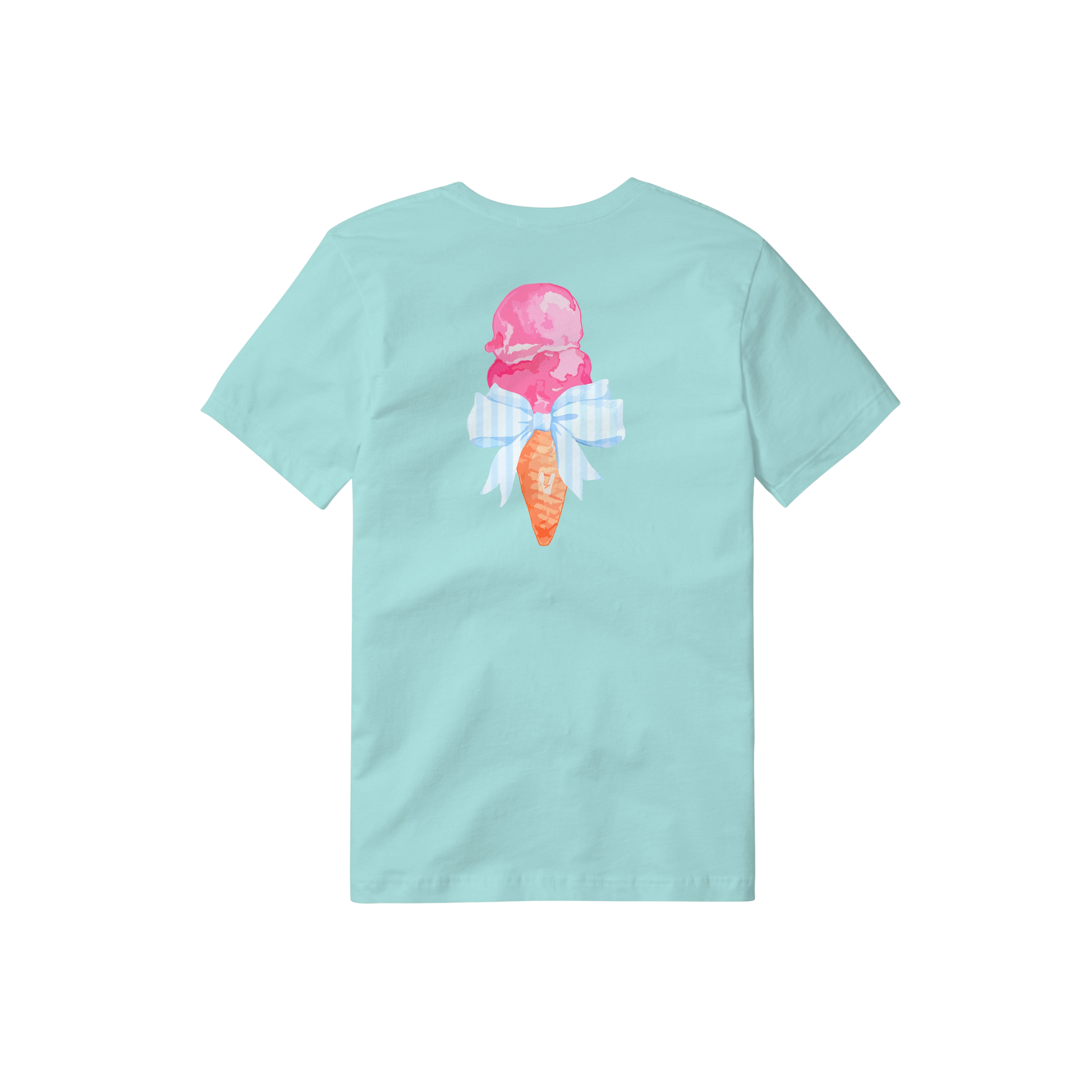 Jax and James Ice Cream with Bow Essential Tee Chill Southern Lifestyle Apparel