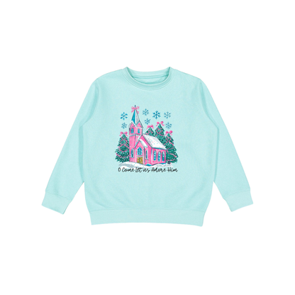 O Come Let us Adore Him Sweatshirt