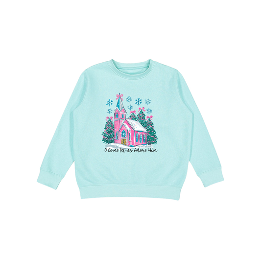 O Come Let us Adore Him Sweatshirt