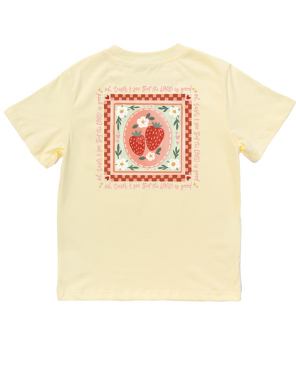 Jax and James Oh, Taste and See Pocket Tee Light Yellow Southern Lifestyle Apparel