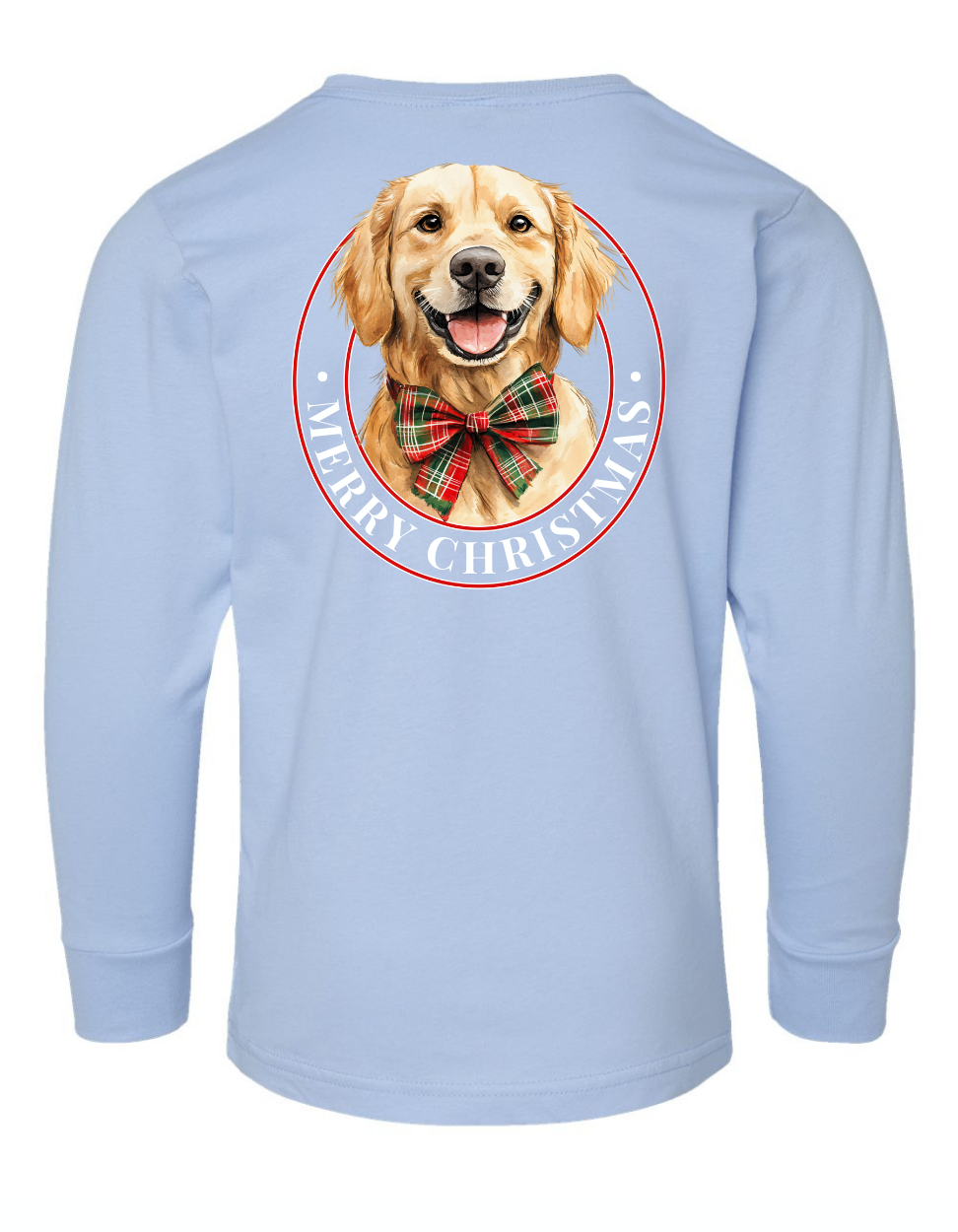 Christmas Gold Retriever Long Sleeve Specialty Tee