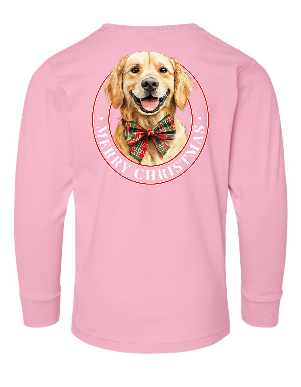 Christmas Gold Retriever Long Sleeve Specialty Tee