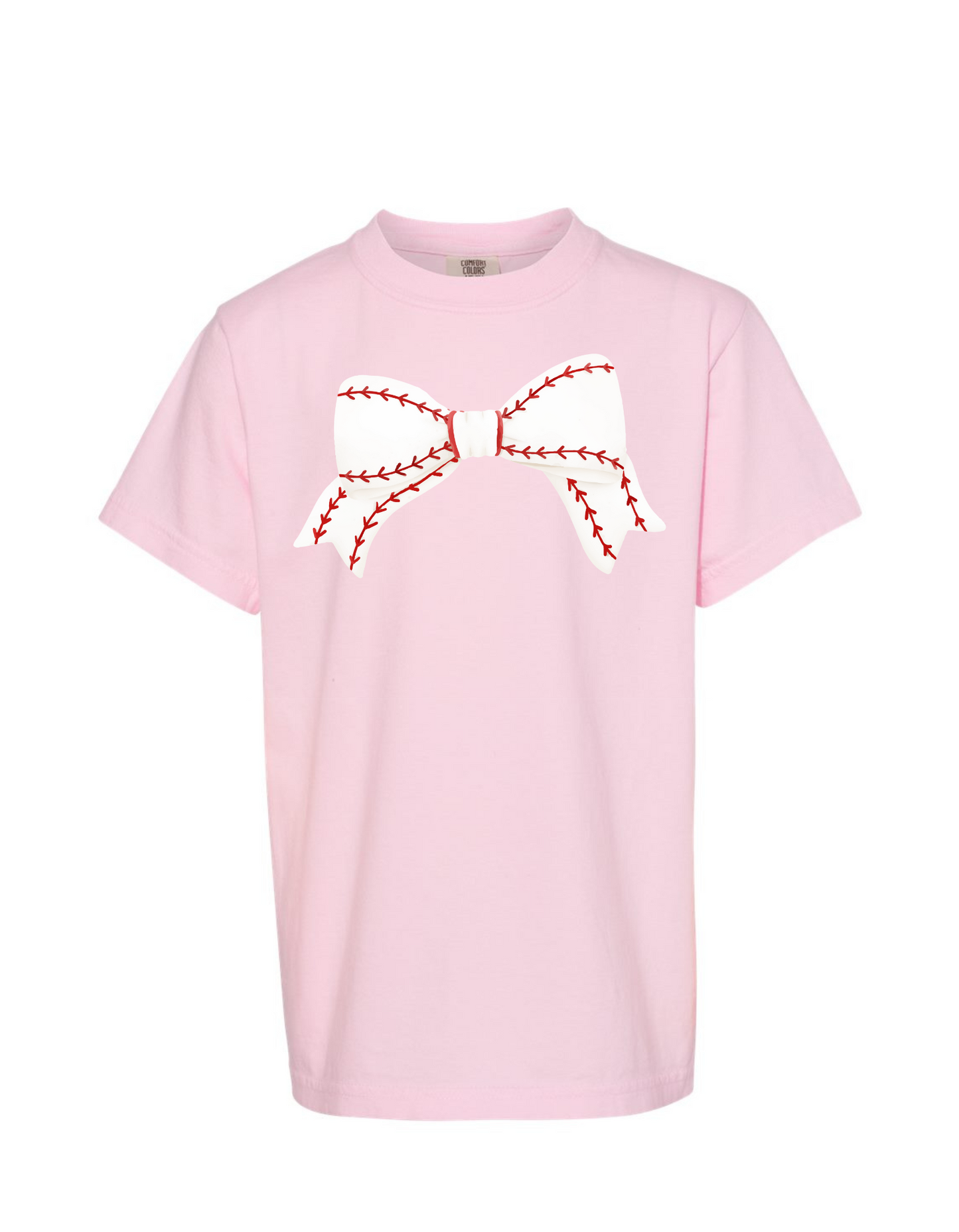 Baseball Bow Comfort Color Tee