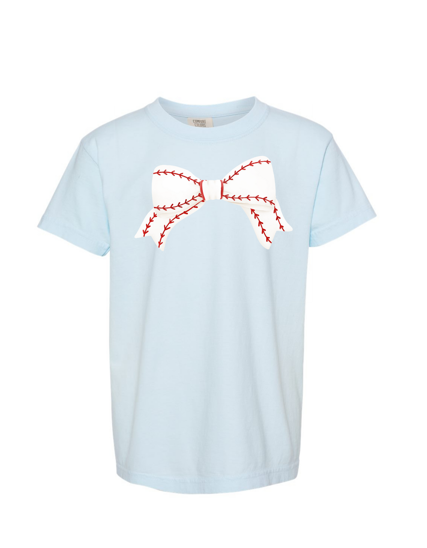 Baseball Bow Comfort Color Tee