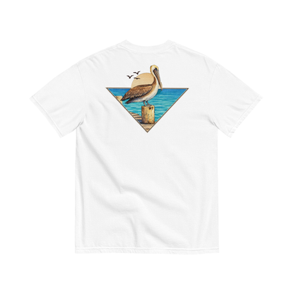 Jax and James Coastal Pelican Tee White Southern Lifestyle Apparel
