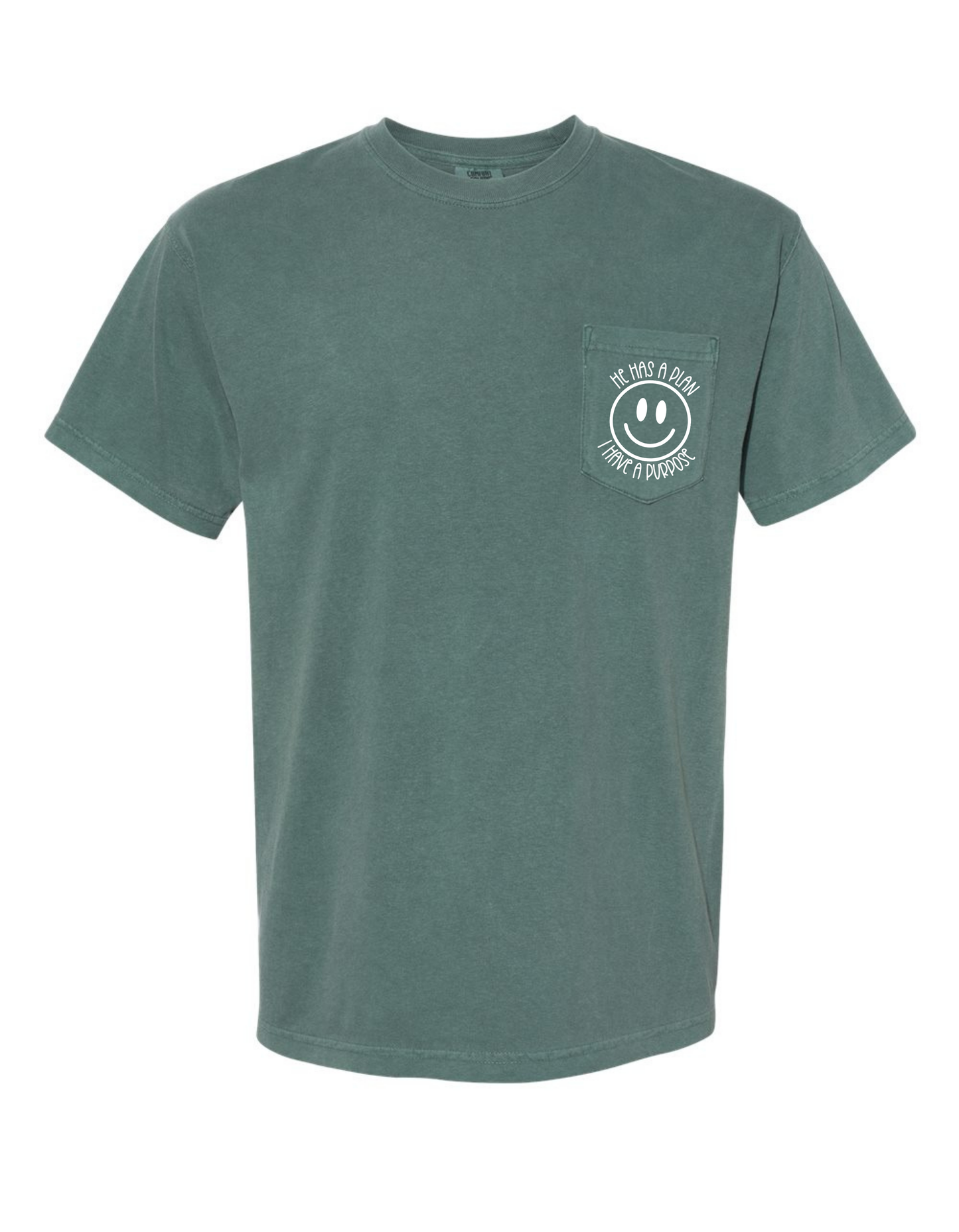 He has I plan, I have a Purpose Pocket Comfort Color Tee