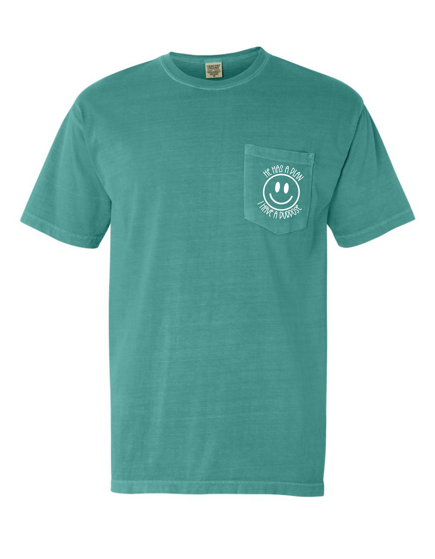 He has I plan, I have a Purpose Pocket Comfort Color Tee