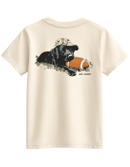 Black Lab Football Pocket Graphic Tee