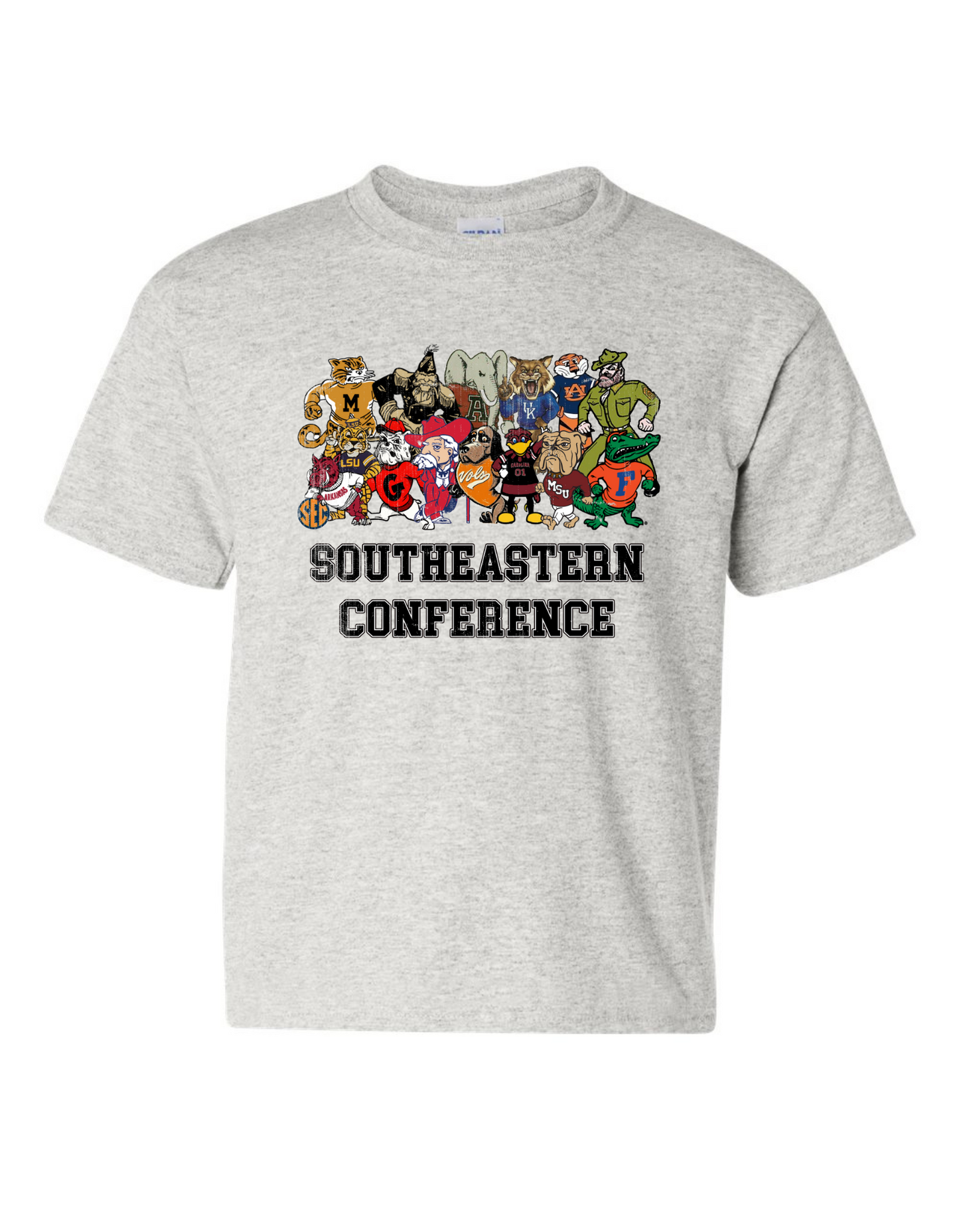 Vintage SEC College Mascot Gildan Tees