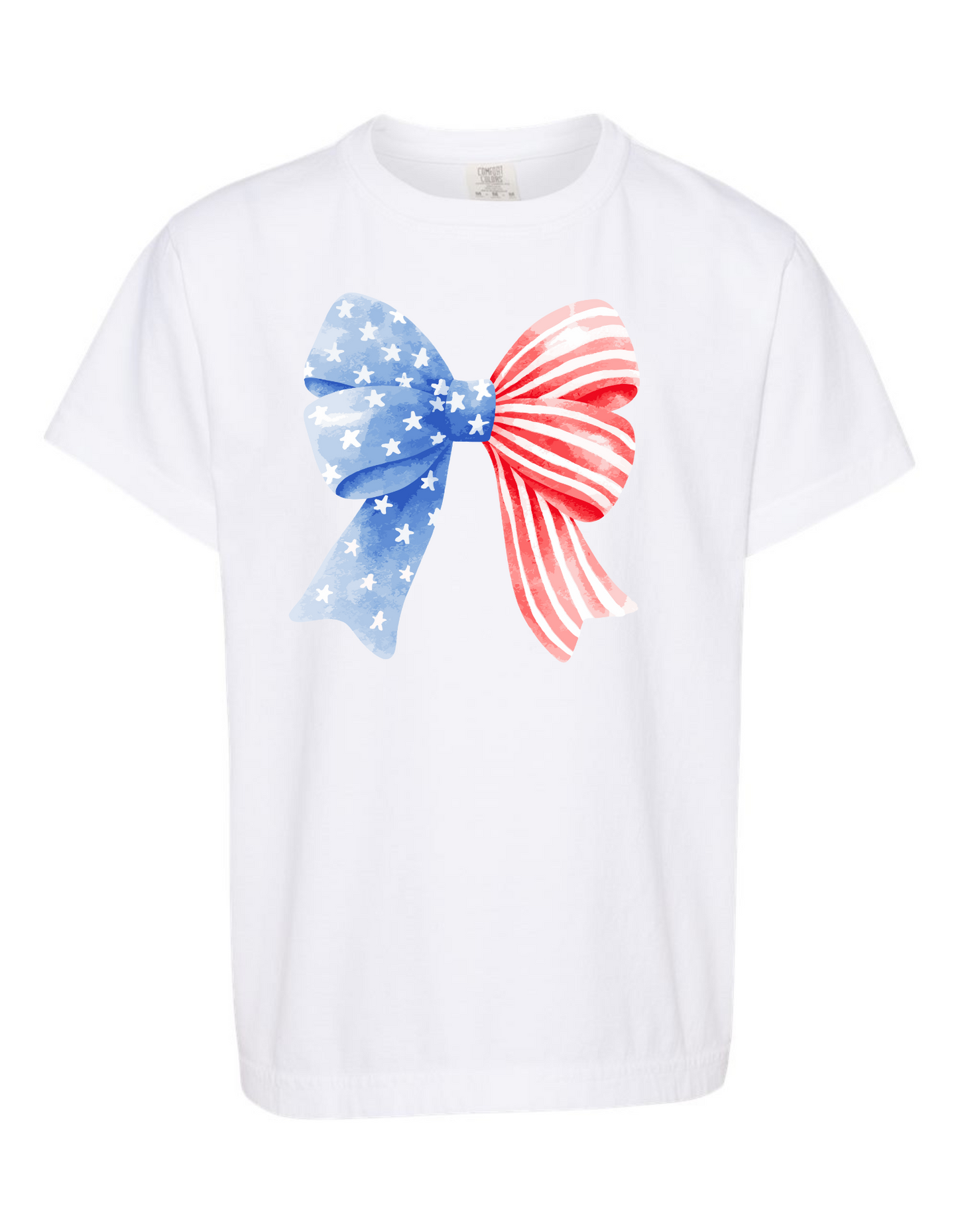 Patriotic Bow Comfort Color Tee