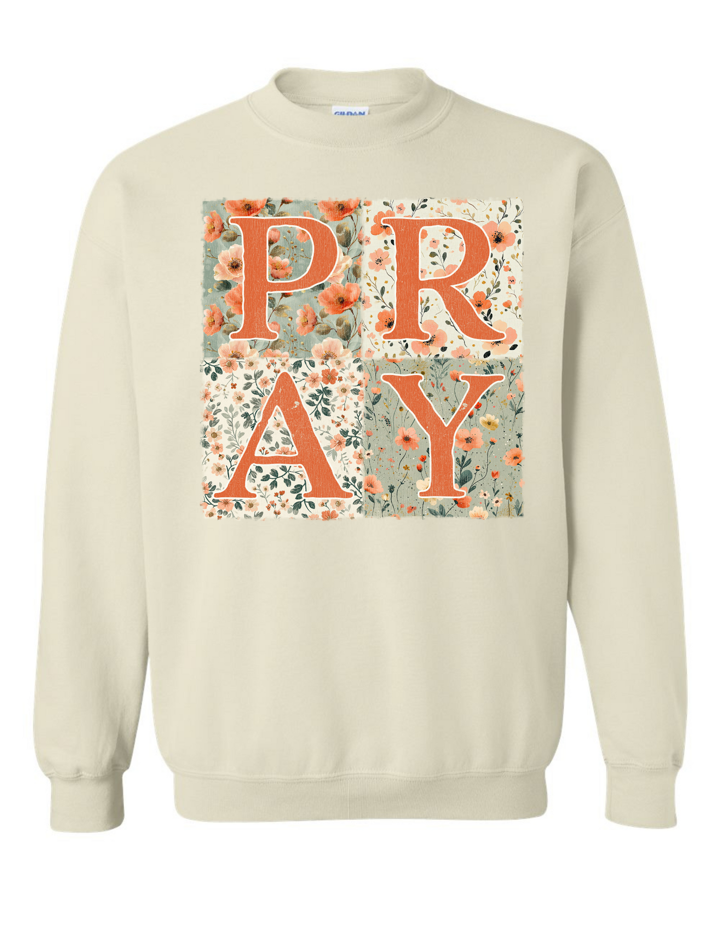 PRAY Floral Patchwork Sweatshirt