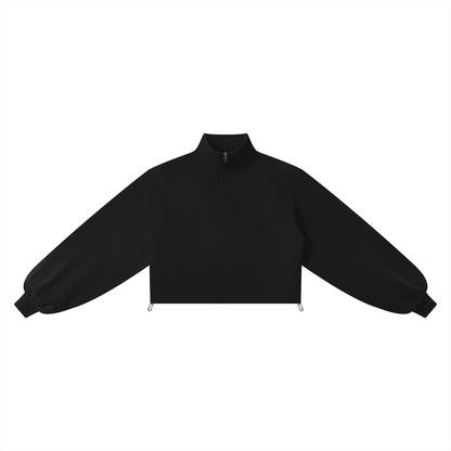 Heavyweight Cropped Quarter-Zip