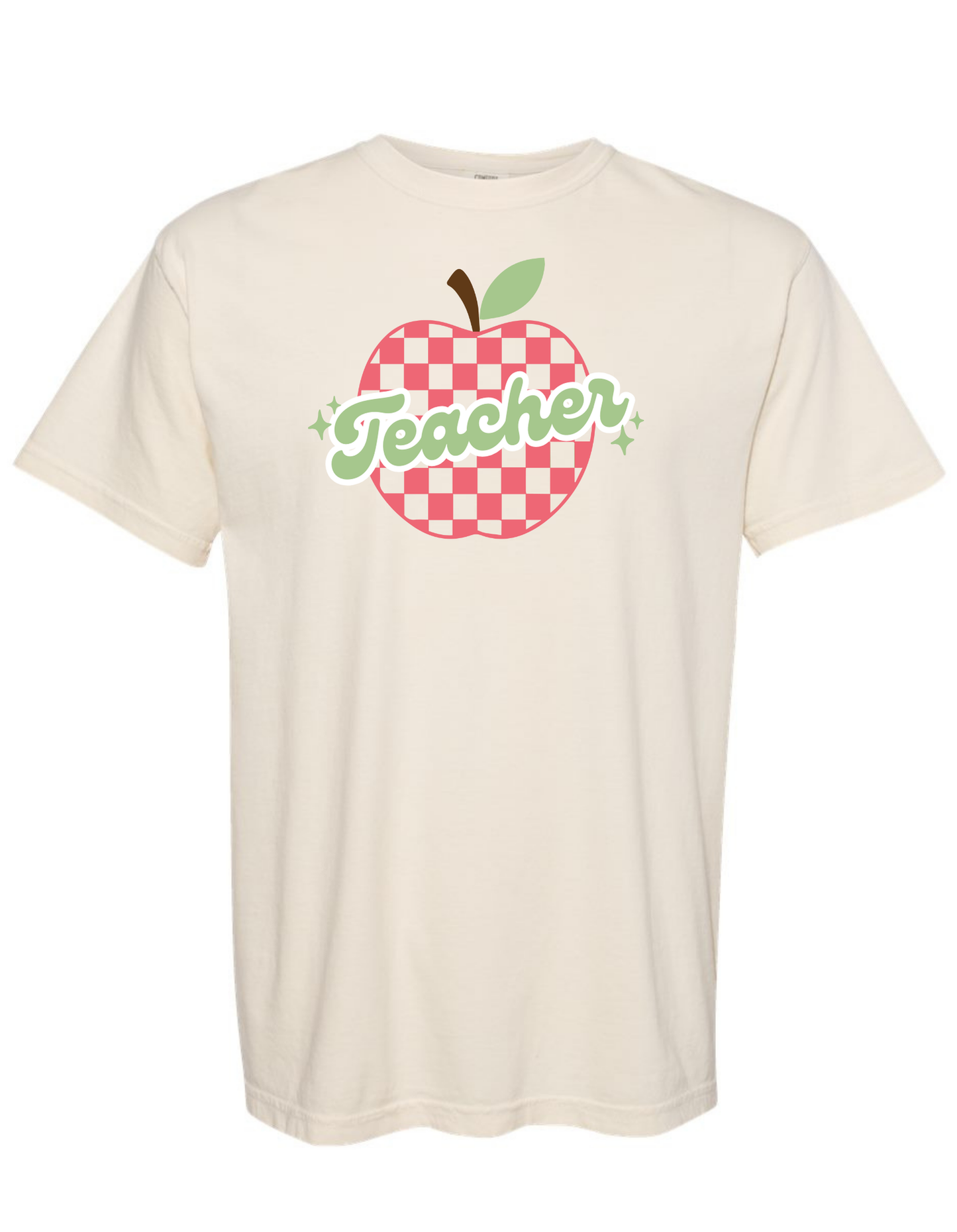 Custom Apple Check Comfort Color Tee