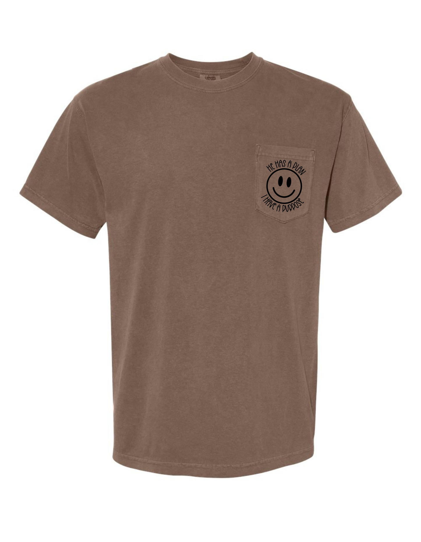 He has I plan, I have a Purpose Pocket Comfort Color Tee