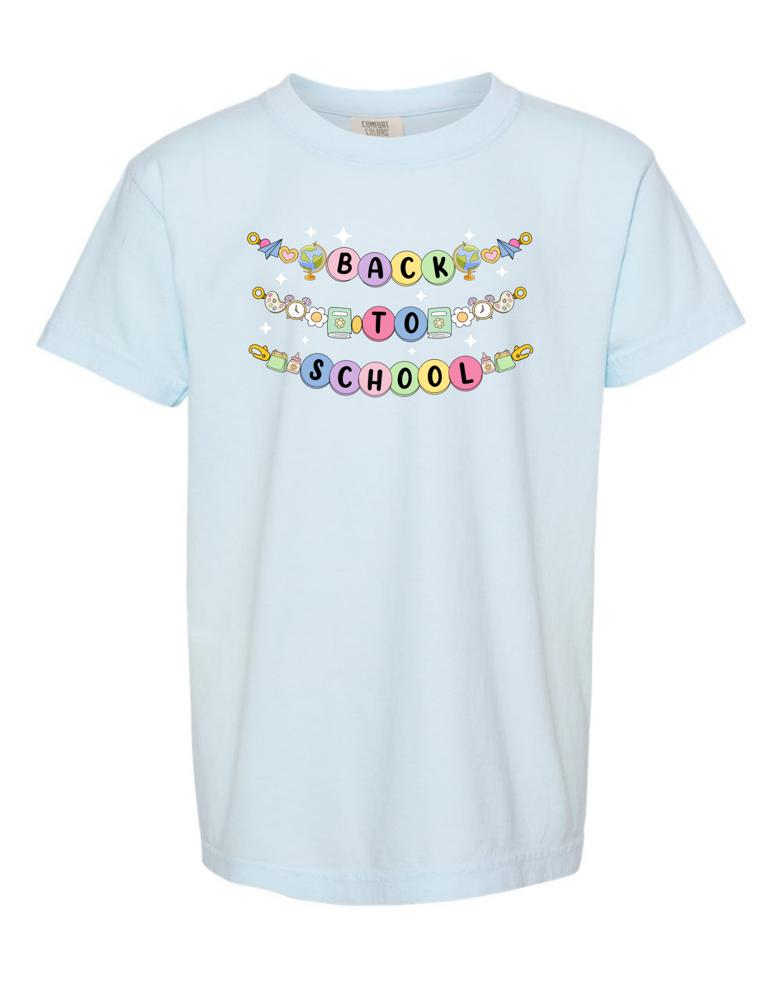 Jax and James Back to School Friendship Bracelet Comfort Color Tee Chambray Southern Lifestyle Apparel