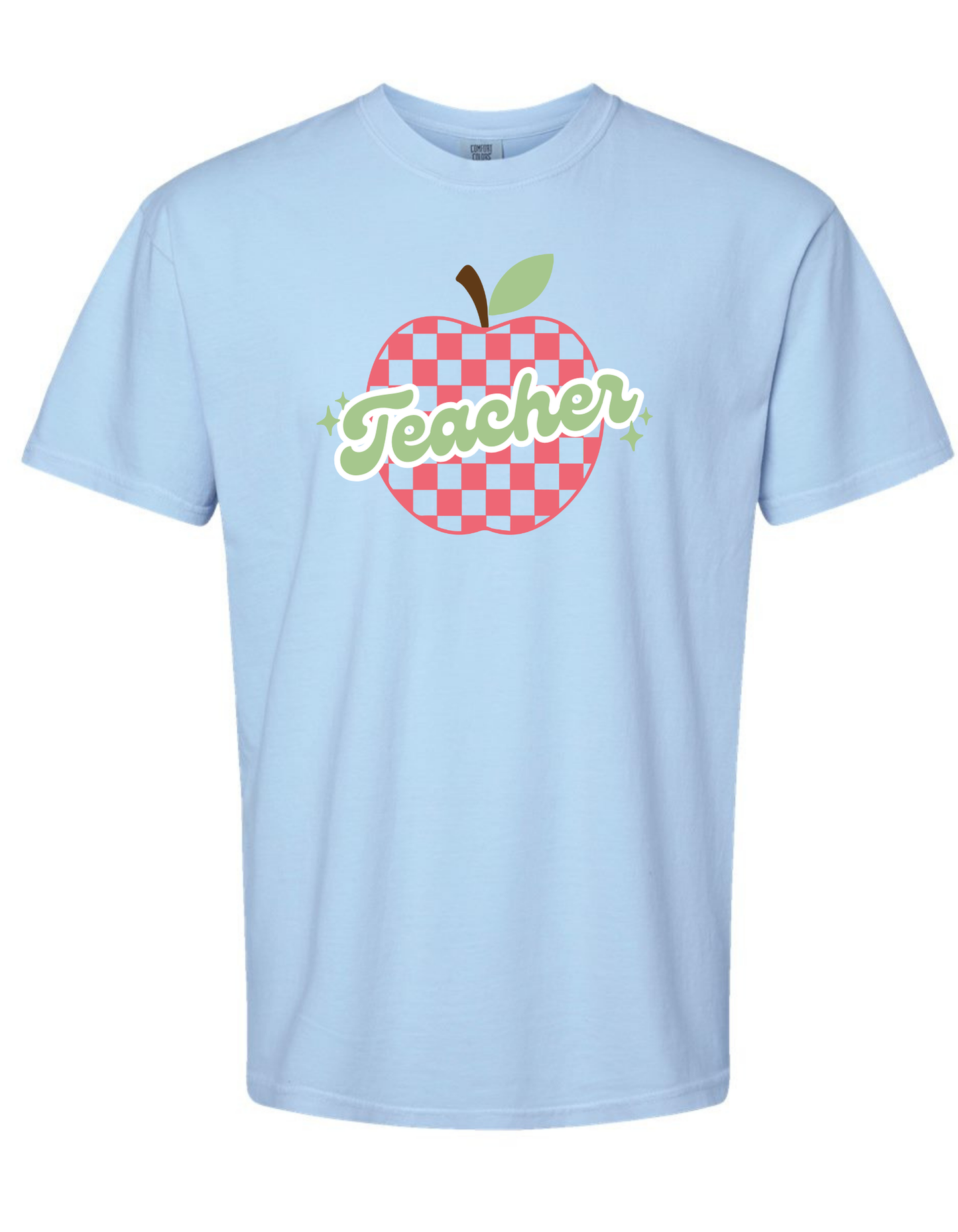 Custom Apple Check Comfort Color Tee