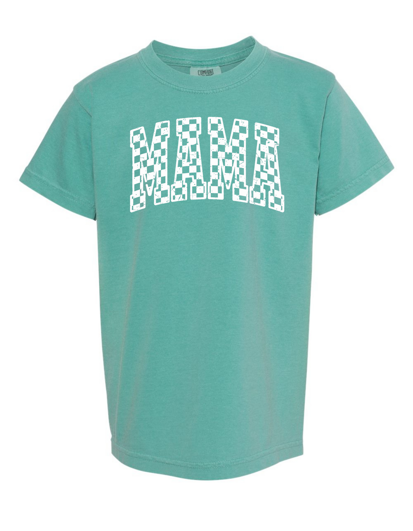 Mama Check Comfort Color Tee