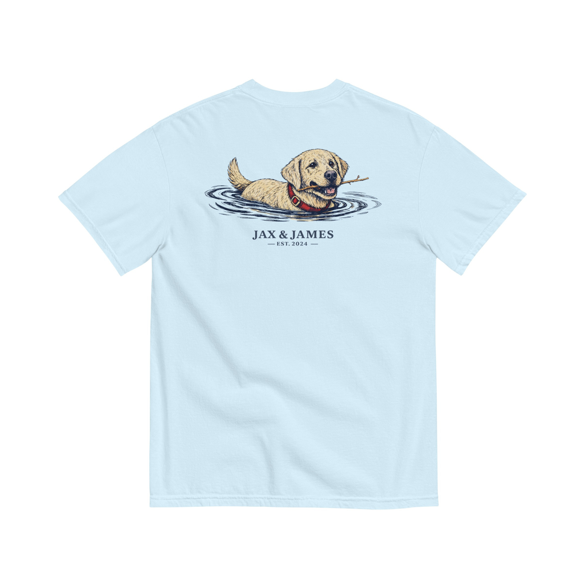 Jax and James Labrador Lake Tee Chambray Southern Lifestyle Apparel