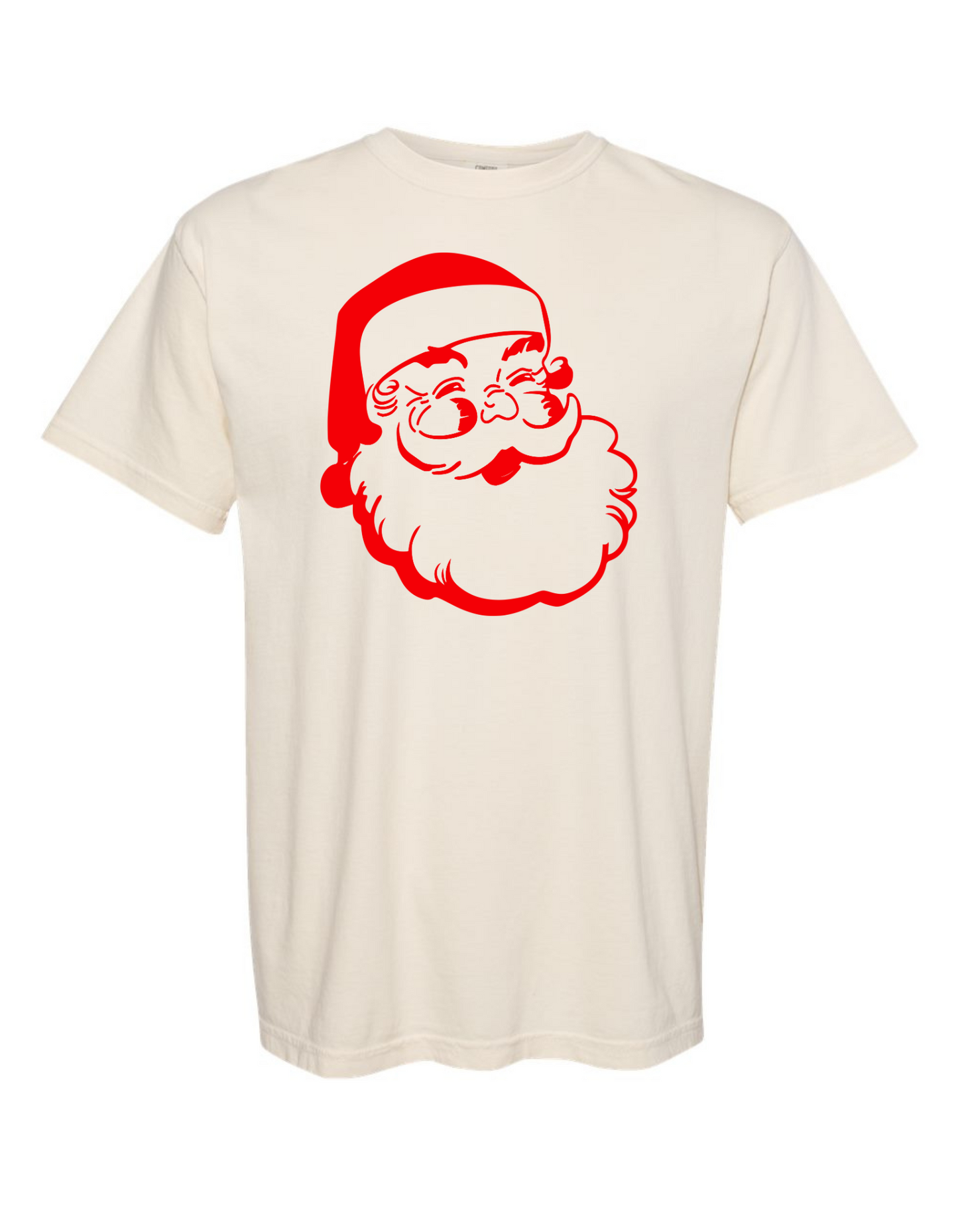 Simple Red Santa Comfort Color Tee