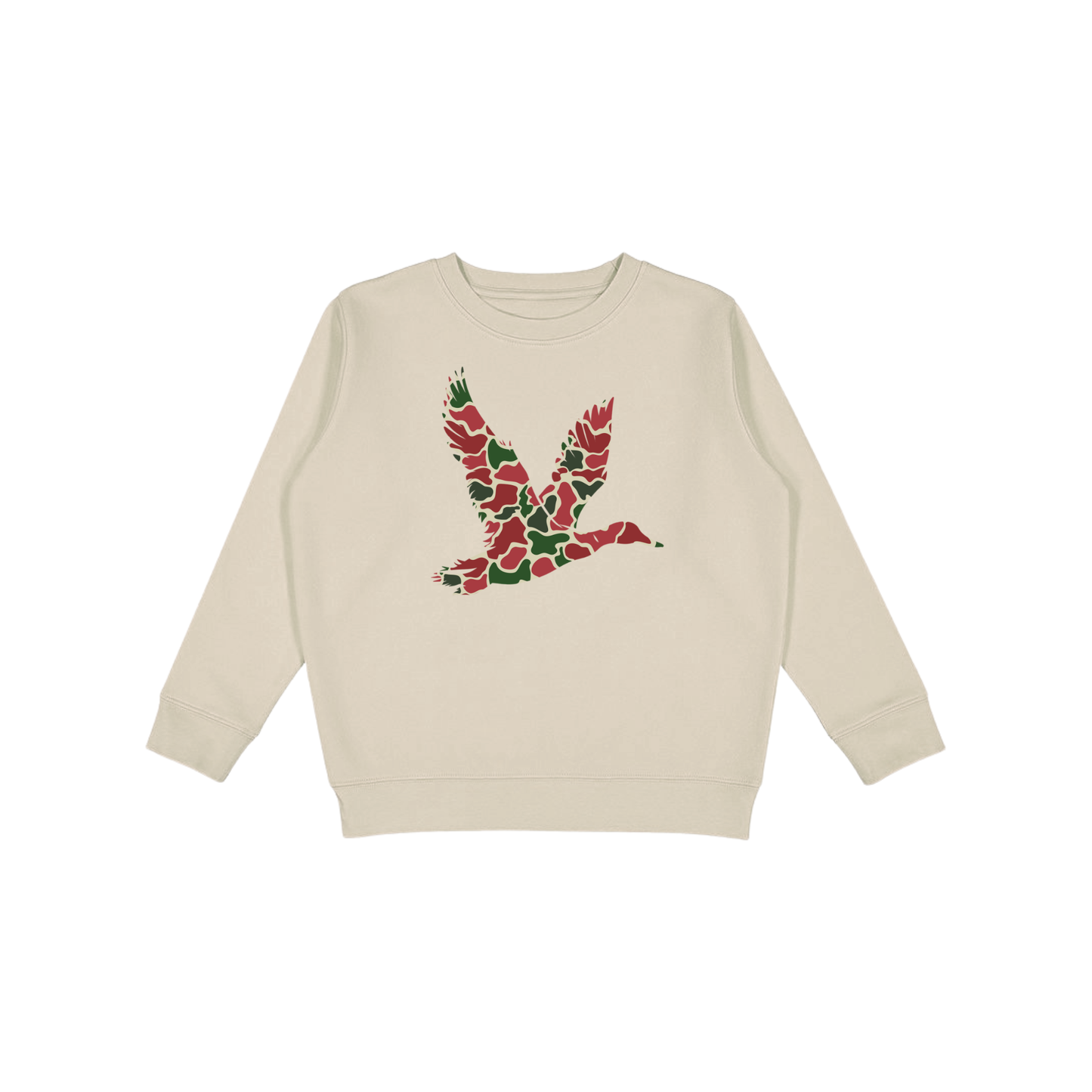 Camo Duck Silhouette Christmas Graphic Sweatshirt
