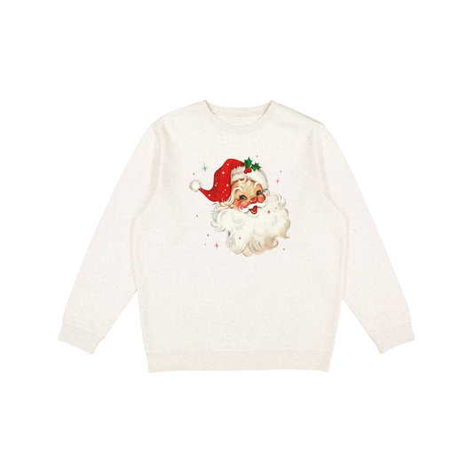 White Vintage Santa Sweatshirt