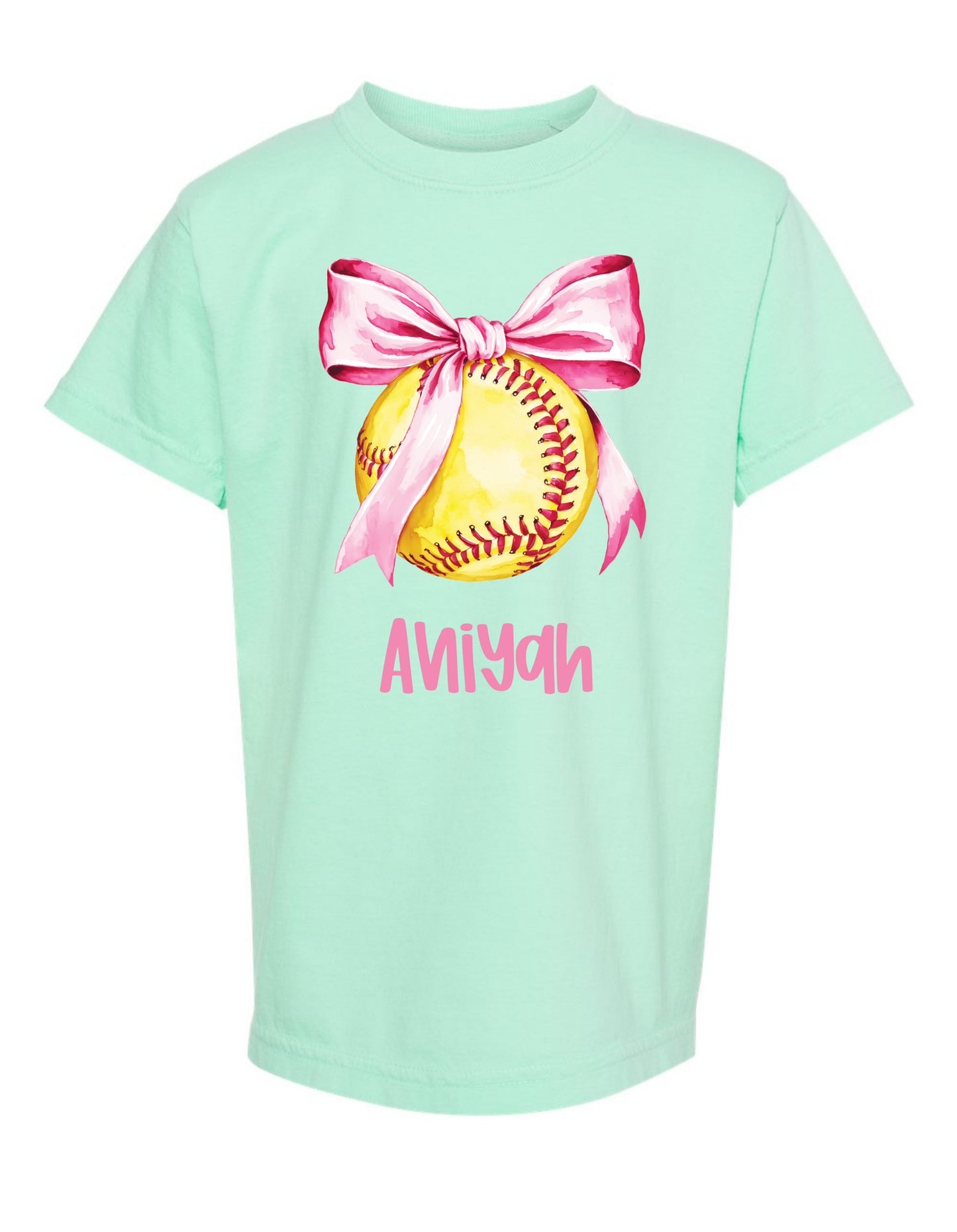 Coquette Softball Comfort Color Tee