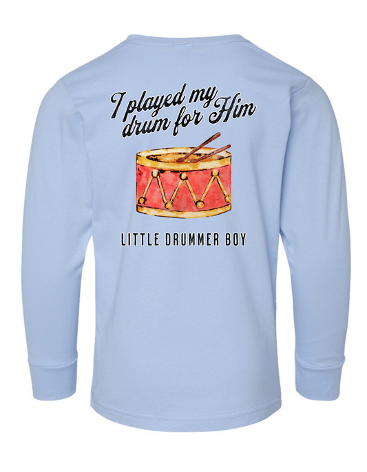 Little Drummer Christmas Long Sleeve  Specialty Tee