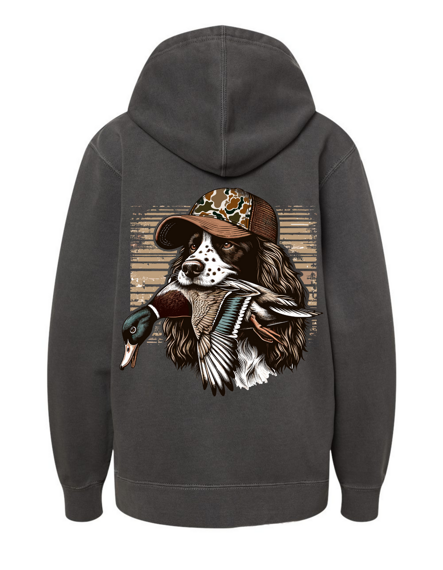 Duck Hunting Boykin Spaniel Hooded Sweatshirt