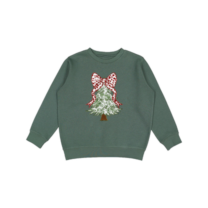 Chinoiserie Christmas Tree Graphic Sweatshirt