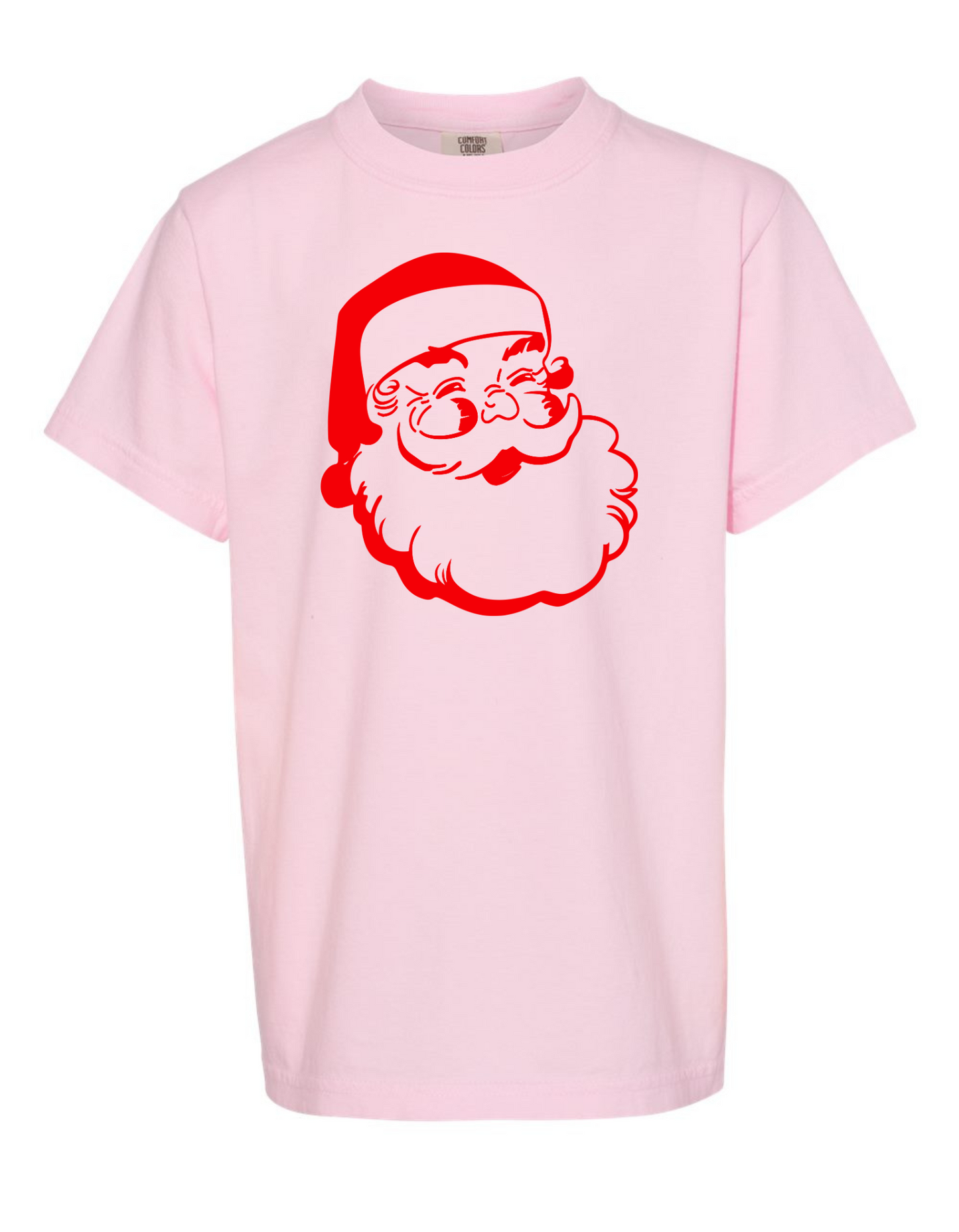 Simple Red Santa Comfort Color Tee