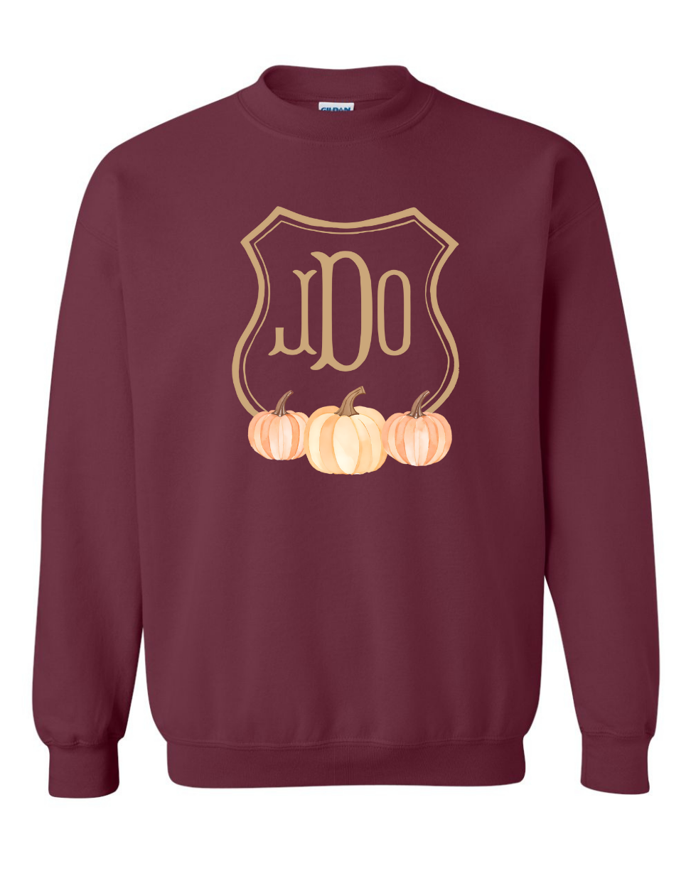 Boys + Girls Fall Pumpkins Crest Sweatshirt