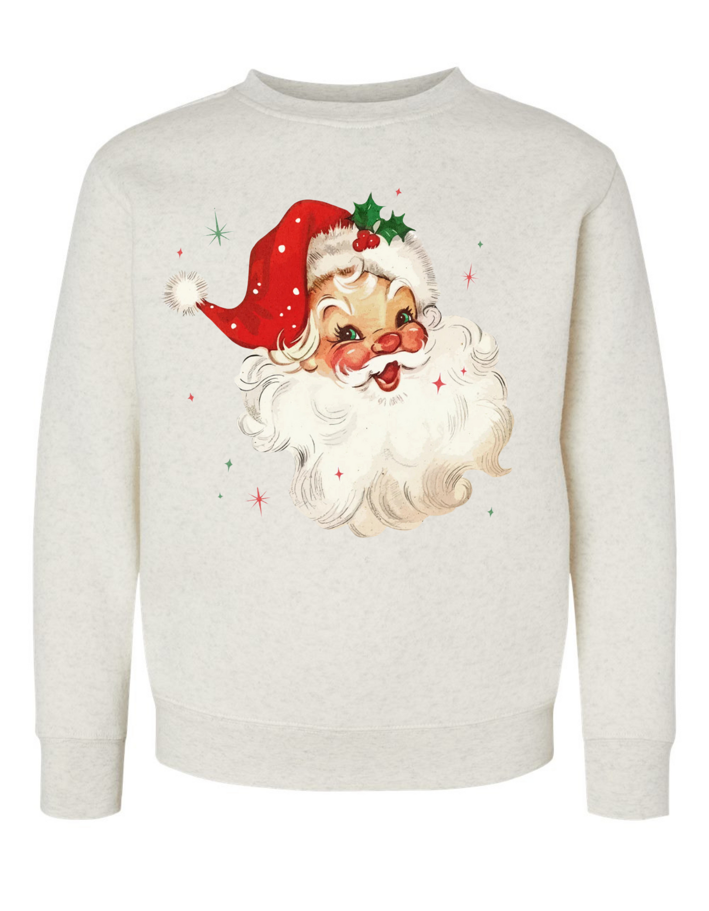 White Vintage Santa Sweatshirt