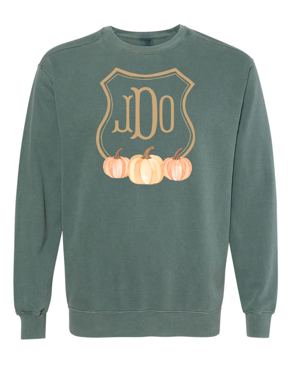 Boys + Girls Fall Pumpkins Crest Sweatshirt