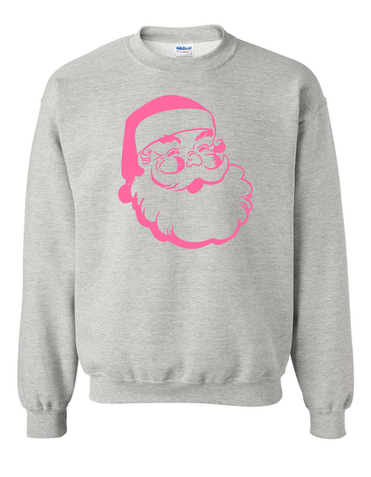 Simple Santa Pink Sweatshirt