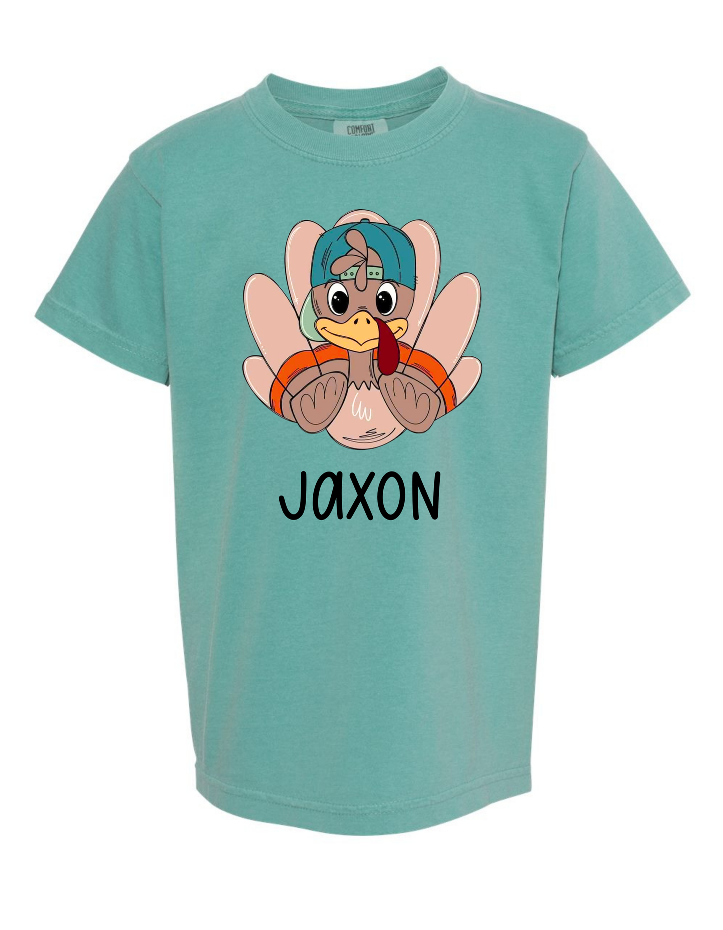 Boy + Girl Gobble Gobble Comfort Color Tee