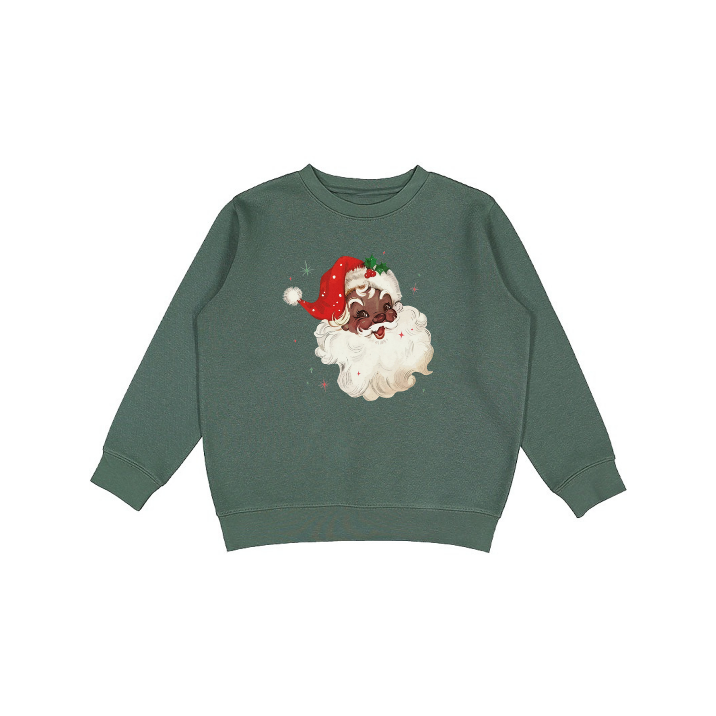 Brown Vintage Santa Sweatshirt