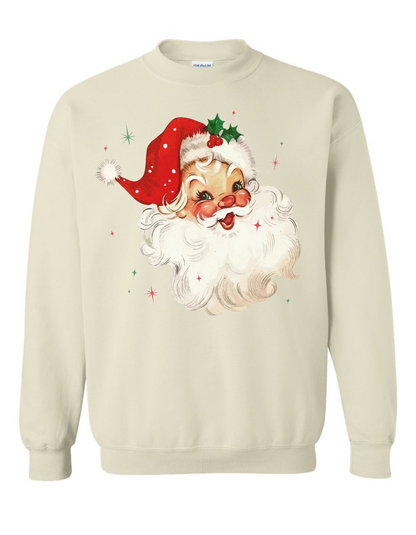 White Vintage Santa Sweatshirt