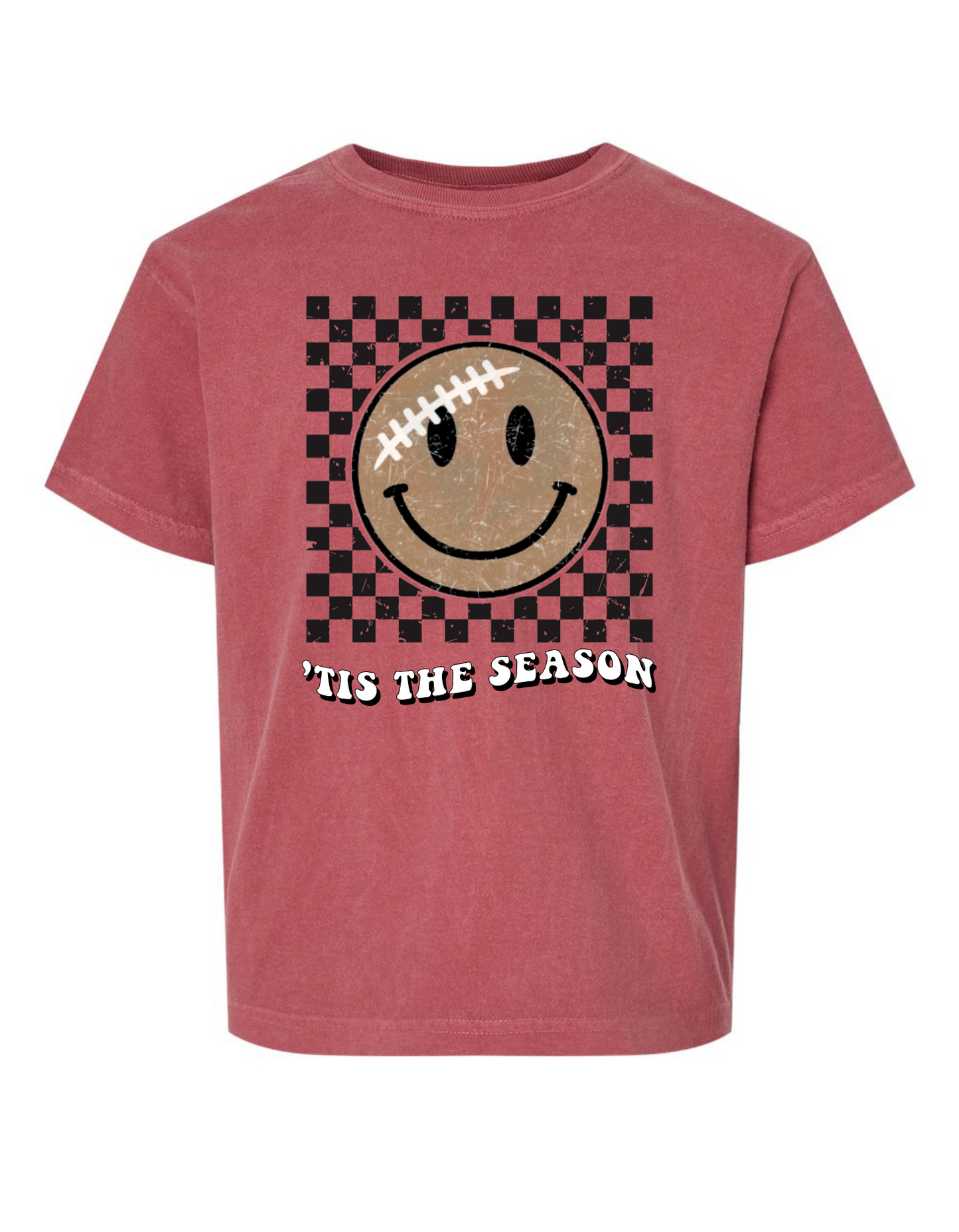 'Tis the Season Football Comfort Color Tee