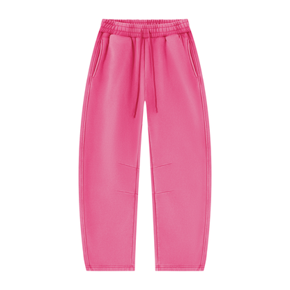 Vintage Wash Barrel-Leg Sweatpants