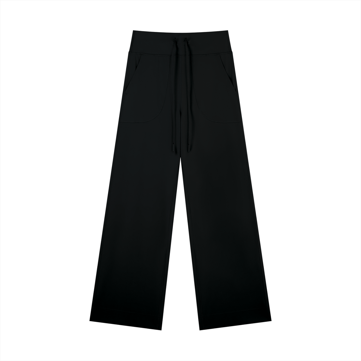 Jax and James Studio Straight-Leg Pant — a high-rise straight-leg pant with a drawstring waist and patch pockets