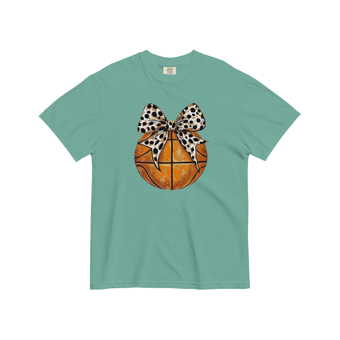 Basketball Bow Graphic Tee (Optional Personalization)