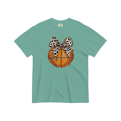 Basketball Bow Graphic Tee (Optional Personalization)