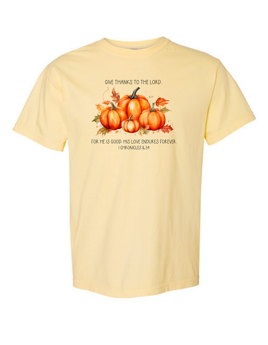 Give Thanks Comfort Color Tee