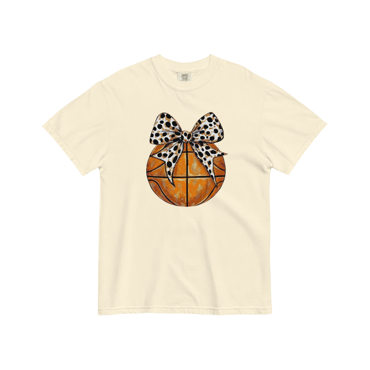 Basketball Bow Graphic Tee (Optional Personalization)