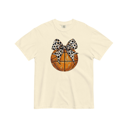 Basketball Bow Graphic Tee (Optional Personalization)
