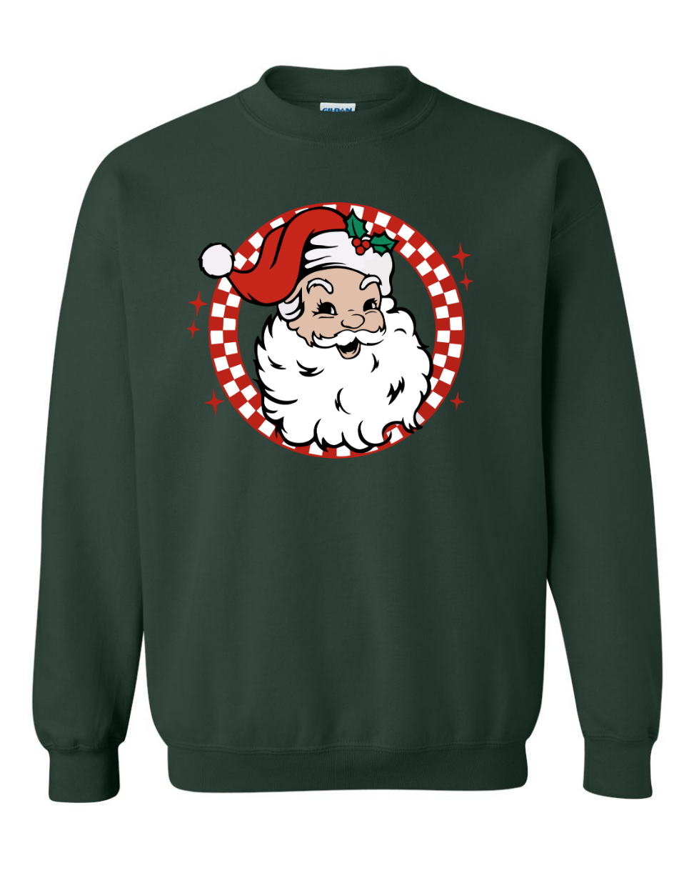 Retro White Santa Sweatshirt